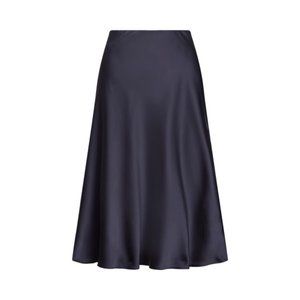 Ralph Lauren Satin Skirt - Navy - Size 4 NWT